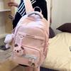 Women's Travel Backpack College Style Large Capacity Backpack Student Schoolbag Computer Bag with Coin Purse