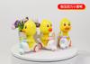 Push The Little Yellow Duck Cartoon Inertia Pull Back Motorcycle Children's Toy