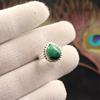 Natural Malachite Gemstone 925 Sterling Silver Handcrafted Dainty Ring For Wife RR-77-22