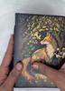 Fox Leather Journal | Handmade Vintage Diary with Lock | Woodland Notebook | Grimoire Journal | Book of Shadows