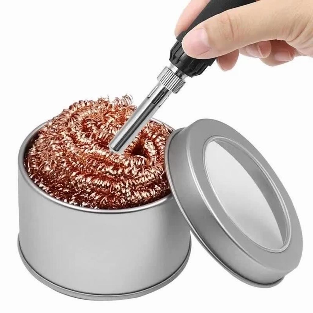 Copper Wire Cleaning Ball Iron Nibs Soldering Waste Absorption Iron Nib Cleaner De-Soldering Steel Wire Ball