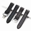 Genuine Leather for Swatch YTS401/402/409/713 YTB400 Pin/Folding Buckle Watchband Watch Strap Bracelet Watch Accessories 20mm
