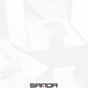 SANDA New Luminous Men's Quartz Watch Nails, Wodoodporne trendy Męskie zegarki kwarcowe