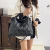 Yogodlns Simple Versatile Diamond Large Capacity Retro Handbag Women's Casual Soft Handle Crossbody Shoulder Bags