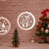 Christmas Lights 3D Hanging Lights Room Decoration Modeling Bedroom Holiday Decoration Window Snowman