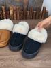 Women's Fluffy Plush Lined Ankle Boots,Fluffy Snow Boots Winter Warm Petticoat,Comfortable Outdoor Low Boots