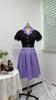 Vintage Polka Dot A Line Dress With High Waist For Office Wear Summer
