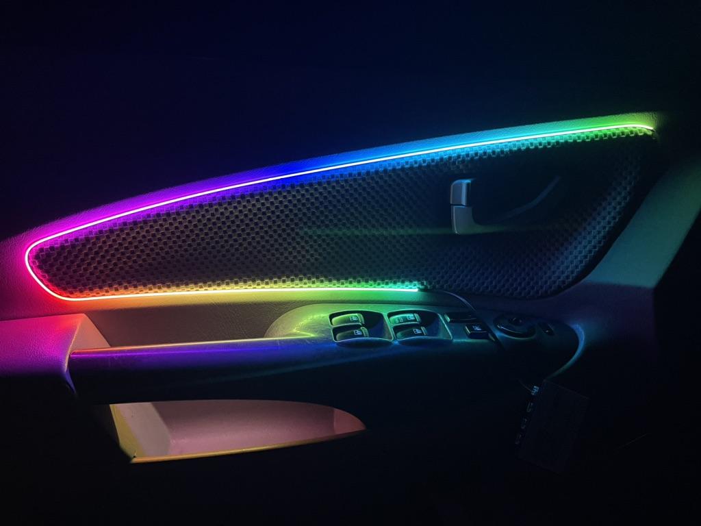 TABEN auto decorazione interna atmosfera luce LED interni auto kit di illuminazione con 8 colori