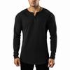 Youthful Vitality Solid Men's T-shirts Fashion Cotton Bodybuilding Tops Long Sleeve