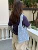 Yogodlns Korean Style Hollow Out Knitted Weave Bag Solid Color Vacation Style Knitted Shoulder Bag Handbag Braided
