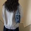 Chest Bag Women's Crossbody Bag Large Capacity Waist Bag Shoulder Bag Denim Mobile Phone Bag