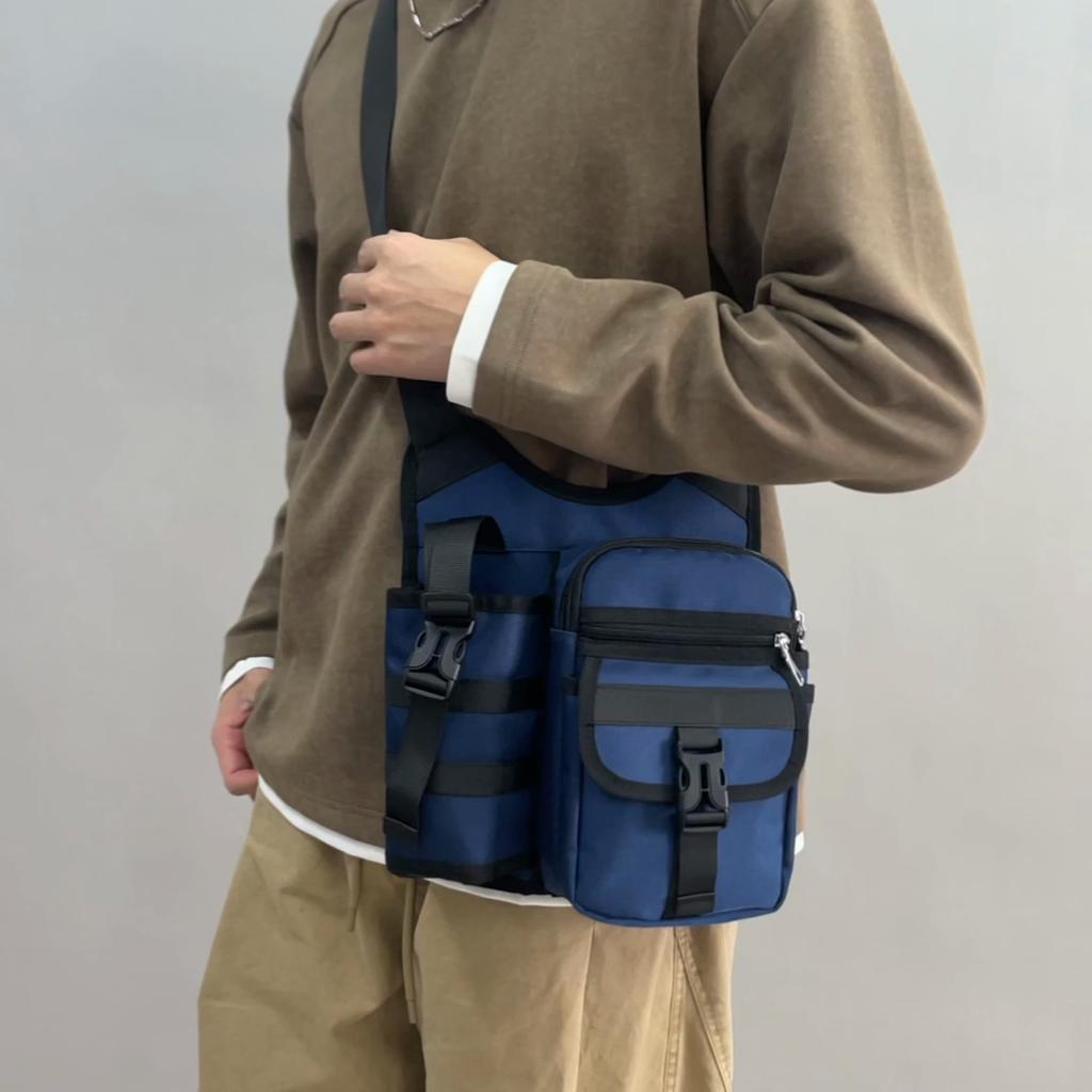 Outdoor Shoulder Bag Men's Water Kettle Umbrella Crossbody Bag Large Capacity Mobile Phone Bag