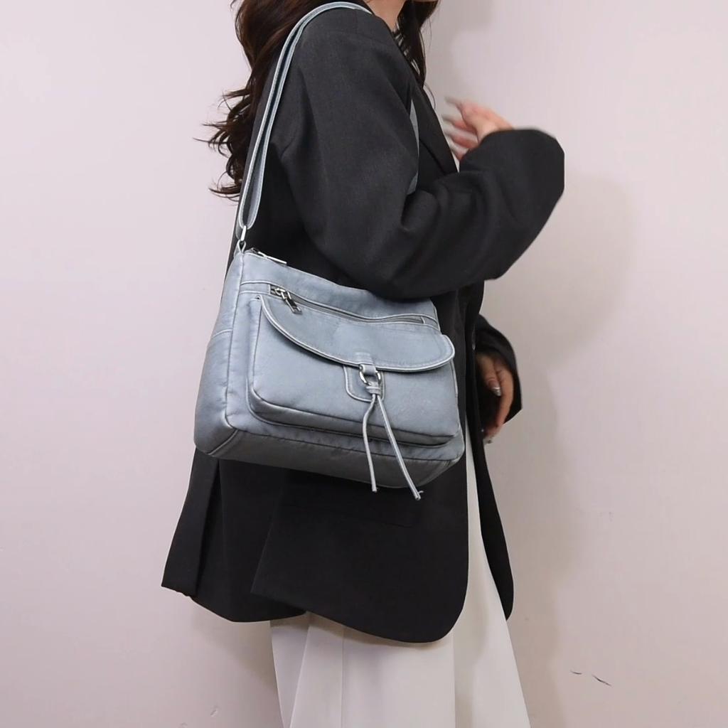 Women's Bag Multi-Pocket Shoulder Bag Lightweight Large Capacity Crossbody Bag