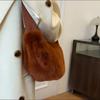 Yogodlns Women Crossbody Plush Bag Autumn Winter Hairy Hobo Bag Casual Versatile Shoulder Bag Fashion Lightweight Underarm Bag
