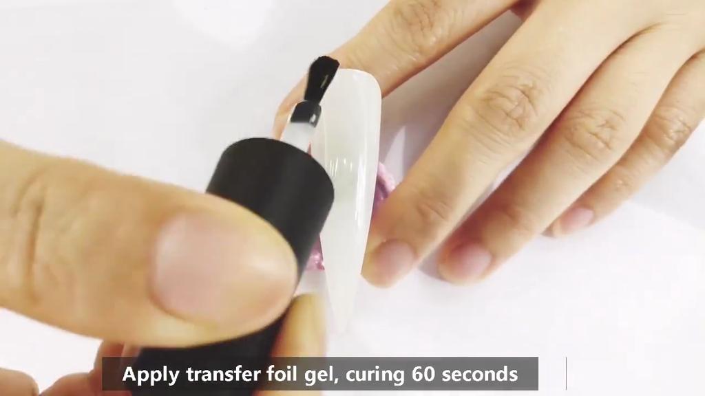 Nail Art Transfer Foil Gel 7.3ml Soak Off UV/LED Easy Apply Manicure Enamel Gel Polish