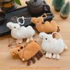Mini Desert Camel Plush Keychain With Bell Cute Toy For Bag Decor