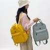 Solid Color Large Capacity Backpack Women Travel Backpack Lightweight College Student Schoolbag
