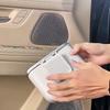 Multifunctional Car Trash Can with Lid Button, Hanging Storage Bin for Wet and Dry Use, Auto Interior Accessories, Organizer Box