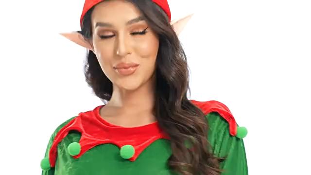 Voksen Herre- og Dame Julealvekostyme Kjole Grønt Alvekostyme Juleopptredenskostyme