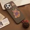 iPhone 16 15 14 Promax Case Compatible and Fits iPhone 13 12  Promax Cartoon Brown Pendant