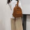 Corduroy Schoolbag Women's Backpack Large Capacity Student Travel Backpack