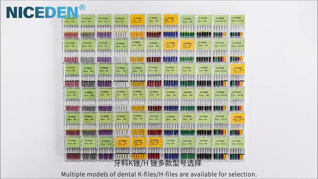 High Quality Dental H- Files Stainless Steel Hand Use Root Canal H File Endodontic Treatment File for Dentistry Instrument