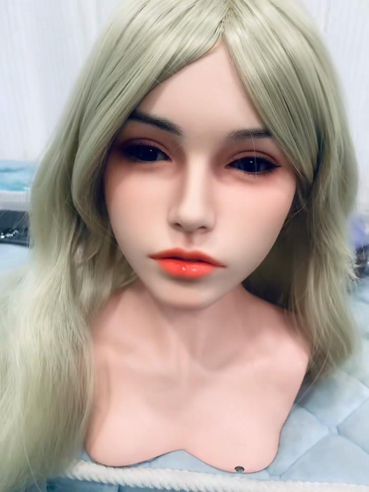 Men's Sex Doll Head Silicone Sexy Beauty Oral Sex With Teeth Tongue Masturbation Cup Erotic Adult Sex Toy