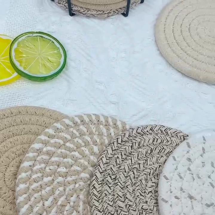 8-piece Set of Suction Cup Cushions, Minimalist Coaster Set, Used for Coffee Table Home Decoration, Bar Housewarming Gifts, Brown Series