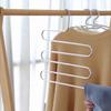 Percha y Estante para Pantalones Multifuncional de Acero Inoxidable en Forma de S de Múltiples Capas