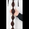XINRAN 30” Synthetic Hair Fiber Heat-Resistant Straight Bubble Braid Ponytail Fake Hair Chip-in Hair Extensions Pony Tail Wig