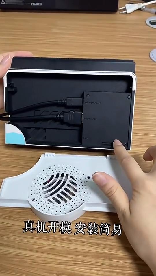 Cooling Fan for Nintendo Switch OLED Dock, Cooler Replacement Dock Accessories with Blue Light, with Type-C Cable,  Powerful and Quiet