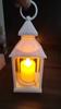 Vintage Lantern Decorative LED Flickering Flameless Candle with Timer, Battery Powered LED Decorative Hanging Lanterns for Indoor Outdoor Garden Yard