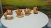 7Pcs/set Cartoon Cake Bread Capybara Animal Miniatures Resin Ornaments Fairy Garden Decoration Micro Landscape