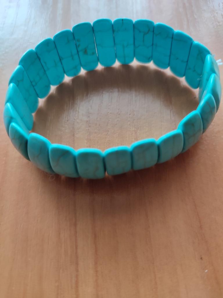 Bracciale Turchese Bohémien Donna Con Ciondolo Testa Di Mucca – Braccialetto Elasticizzato Stile Western Vintage, Impilabile, Per Concerto Country