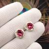 Pink Tourmaline Gemstone Studs 925 Solid Silver Handmade Jewelry Earrings1.7" EE-159-10