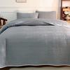 3pcs Set, Quilted Bedspread, Solid Color Ultrasonic Quilted Bedsheet, Lightweight Quilted King Queen Size Bed Cover