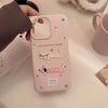 iPhone 16 15 14 Case Compatible and Suitable for 13 12promax Cartoon Cat Cute Stereo Embroidery