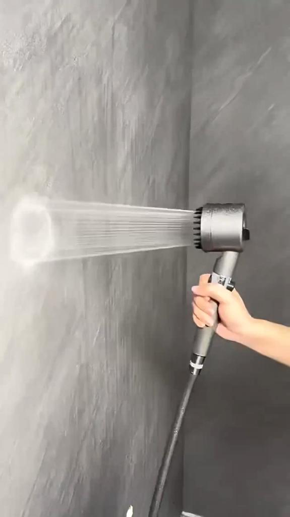 High-pressure Shower Head 3-mode Adjustable Spray with Massage Brush Filter Rain Shower Faucet Bathroom Accessories