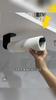 Stainless Steel Paper Towel Holder Adhesive Toilet Roll Paper Holder No Hole Punch Kitchen Bathroom Toilet Lengthen Storage Rack