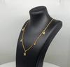 Star & Dot Charm Gold Vermeil Necklace -925 Sterling Silver