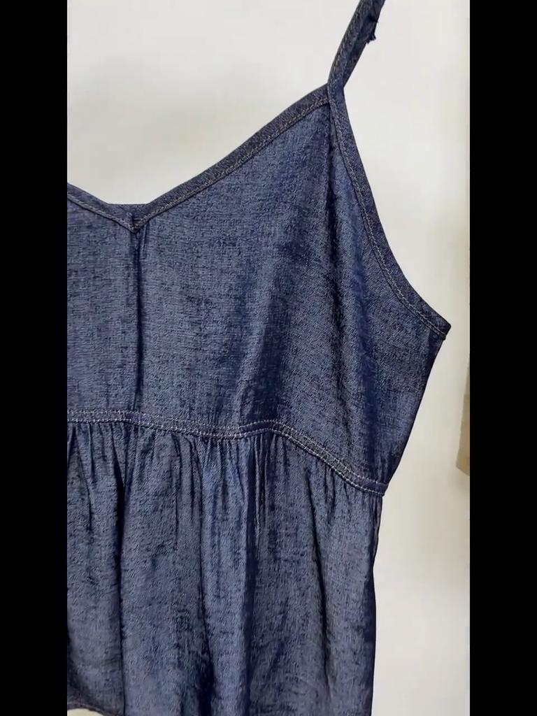 Korean Design Niche V-neck Halter Top for Women Summer Retro Style Sleeveless Vest Top