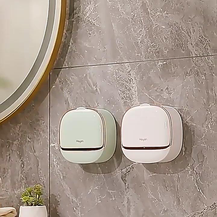 Soap Dish with Drainage Box Punch-Free Soap Holder Bathroom Drain  Box Flip Drain  Storage Case Bathroom Accessories