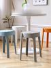 Stackable Stool 6Pcs Plastic Portable Round Nesting Stools 330lbs Load Capacity 330 Pounds Bearing Backless Bar Seating for Home Classroom Outdoor