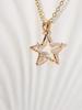 Star Shape Pendant Necklace for Women Fashion Golden Stainless Steel Clavicle Chain Wedding Party Daily Wear Jewelry Accessories