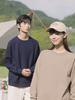 Autumn New Oxygen Cotton Solid Color Round Neck Sweatshirt Thin Long Sleeve Top Trendy Men's and Women's Party Class Clothes Hoodie Sweatshirt