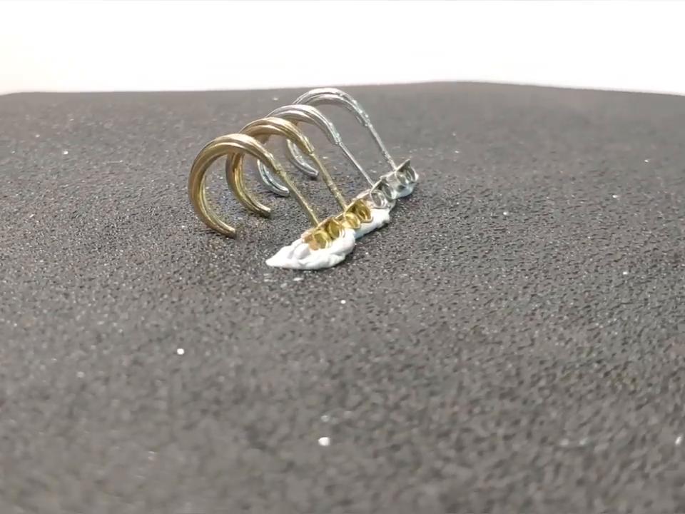 1 Paar Mode Damen C-Form Ohrringe 925 Sterlingsilber Ohrring Valentinstag Geschenk