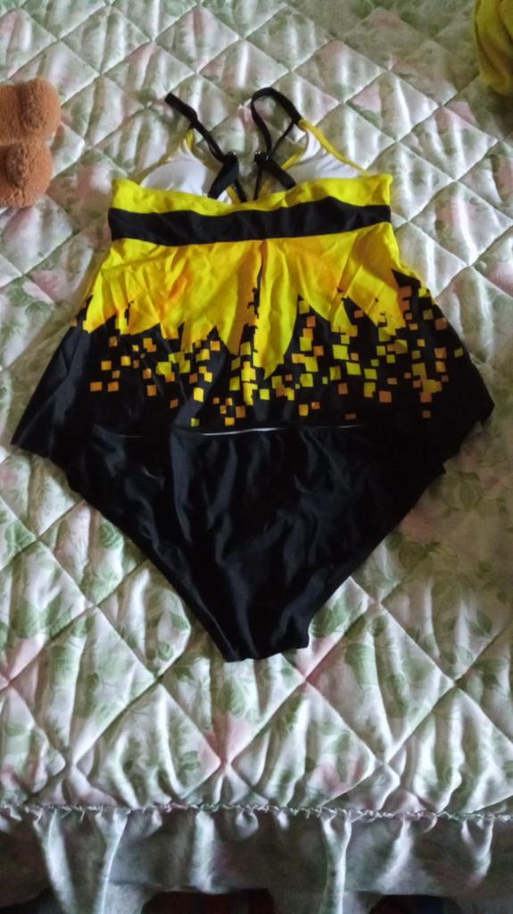 CheChury Costume da Bagno Due Pezzi Tankini Push up Donna Tankini Set