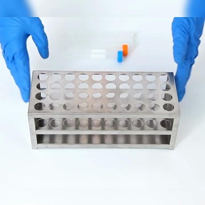 Metall Reagenzglasgestell 12 Löcher 0,75 Zoll Stark 3 Etagen Edelstahl Zentrifugenröhrchenhalter für Labor