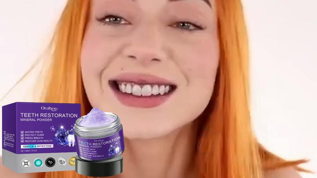 Purple Dental Powder Gentle Cleaning Protects Teeth Long-Lasting Freshness Removes Stained Teeth Yellowing