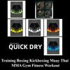 Shorts Fire Flame White Blue Green 3D Print Training Muay Thai Kickboxing Boxing MMA Unisex Sport Gym Fitness Workout Quick Dry Elastic Waist
